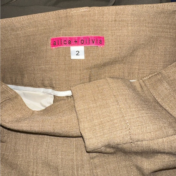 Alice & Olivia wool blend wide leg pants Sz 2 #G2 - Picture 3 of 4